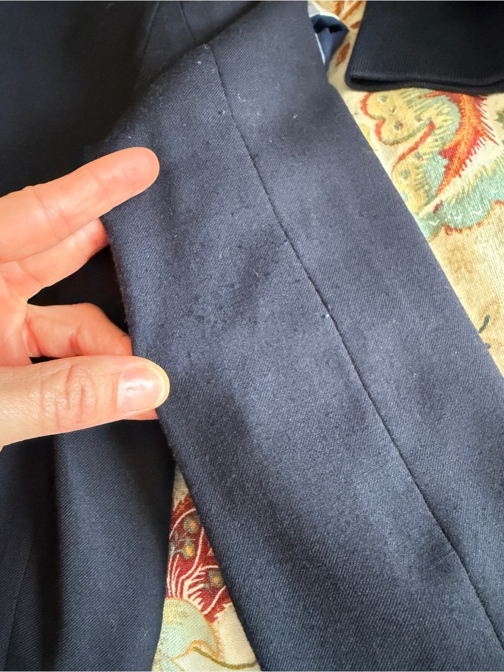 Chaps Boys Navy Blue Blazer Size 12 Regular Single Vent - Picture 11 of 11